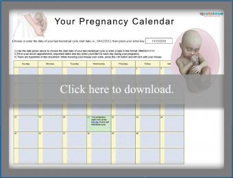 printable pregnancy calendar download