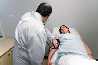 Getting checked for preeclampsia symptoms