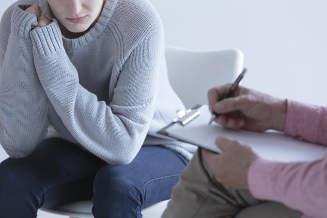 session with psychotherapist