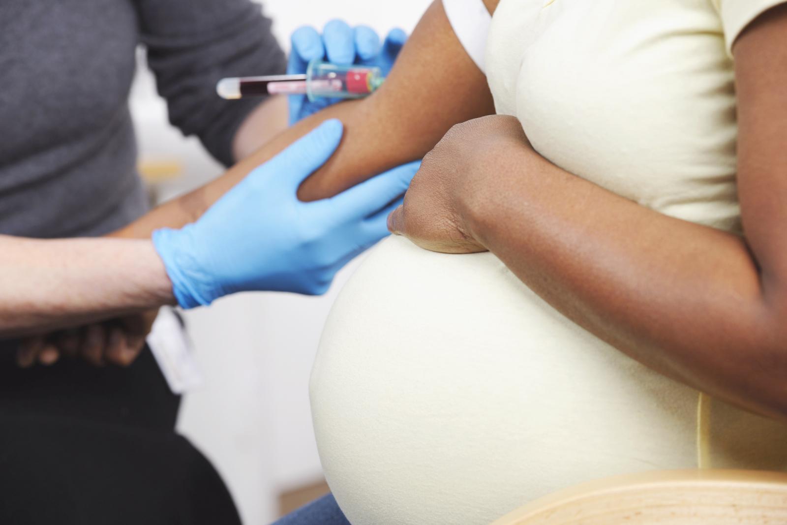 Pregnant Woman Having Bloods Taken