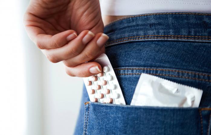 Contraceptive pills and condom