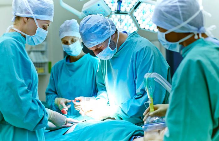 Surgeons in operating room