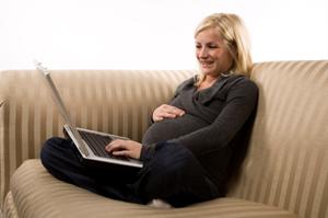 Looking at childbirth cartoons online