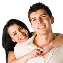 Image of an affectionate couple