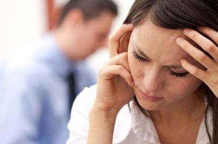 A women who's been told she miscarried