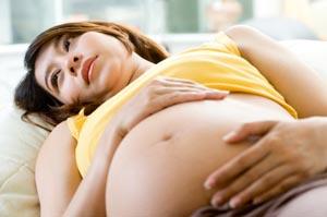 Pregnant woman bored while on bed rest