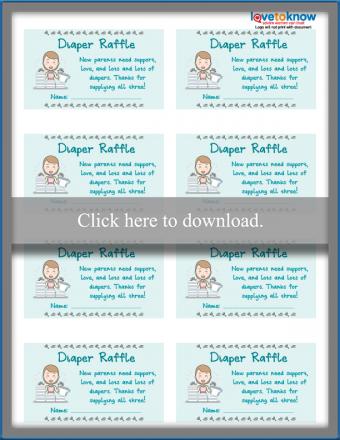 Free Printable Diaper Raffle Tickets | LoveToKnow