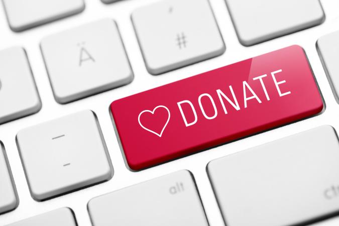 Online donate key