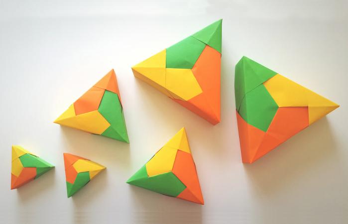 High angle view of folded paper
