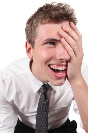 Man laughing