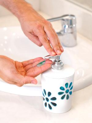 Washing hands the old fashioned way