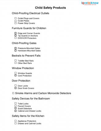 List Of Child Safety Product Options Lovetoknow