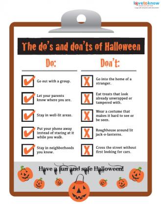 halloween safety handouts lovetoknow