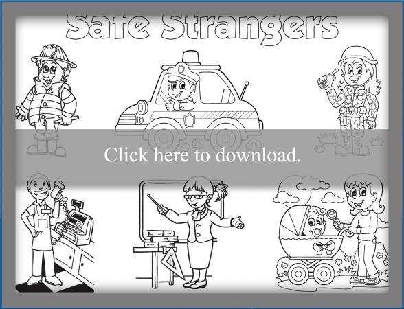 stranger safety coloring sheet  lovetoknow