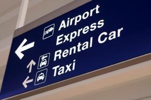 Airport transportation sign