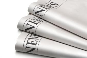 Folded newpapers