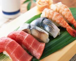 Image of sushi served at a Japanese restaurant