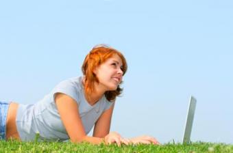 Woman and Laptop