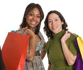 Women shopping