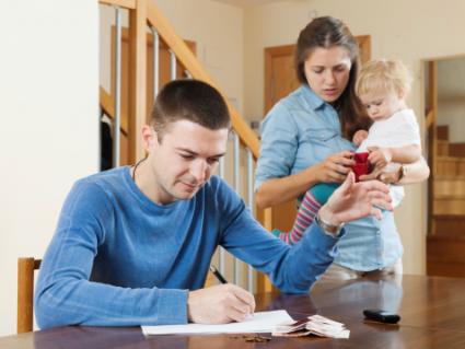 Family with baby