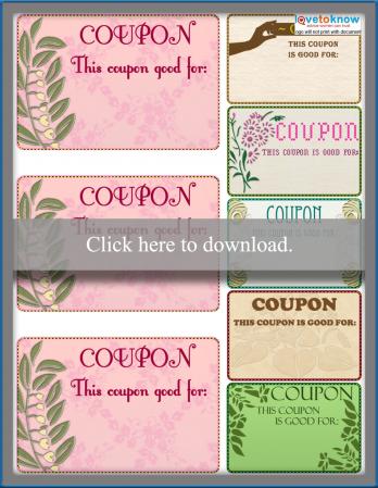 homemade coupons lovetoknow homemade coupon