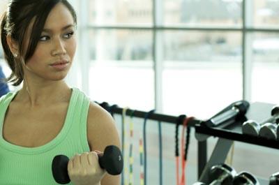 lifting weights