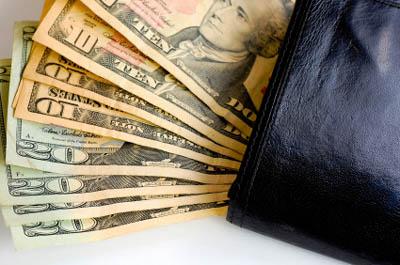wallet with money