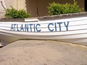 Atlantic City written on a boat