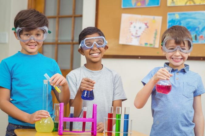 Science lesson in classroom