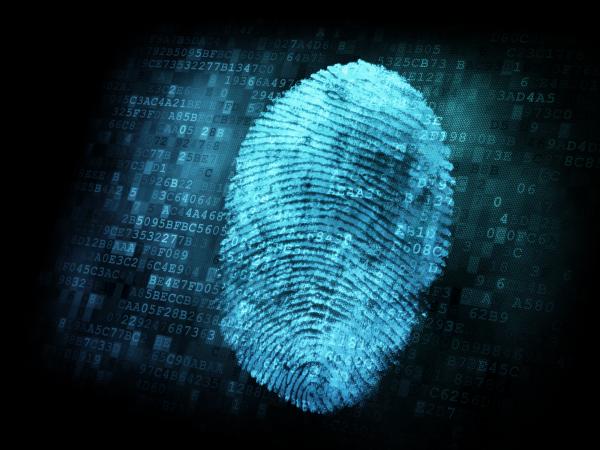 Fingerprint on digital screen