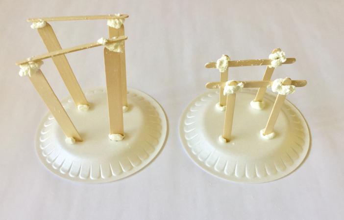 Earthquake models using household items