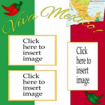 Mexico scrapbook layout printable
