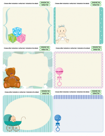 baby journaling cards