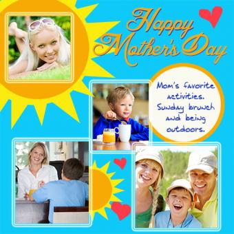 Sunshine breakfast scrapbook page