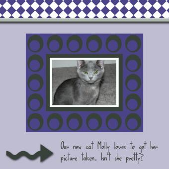 digital scrapbook page