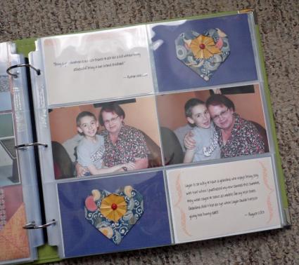 layout using free printable journaling cards