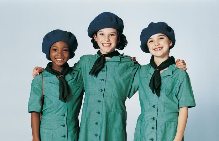 Three Girl Scouts