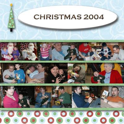 Christmas scrapbook layout
