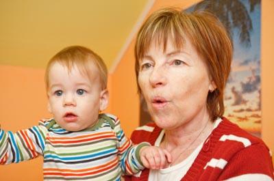 grandma and grandson