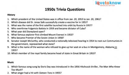 Senior Citizen Trivia Questions Lovetoknow