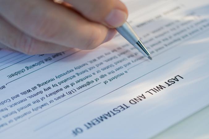 Signing a will