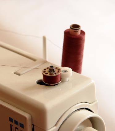 sewing machine with thread