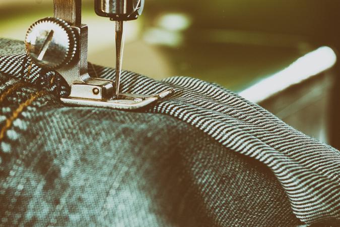 Close Up Of Sewing Machine