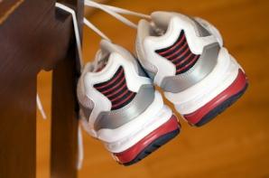 shoes on chair