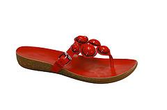red summer sandal