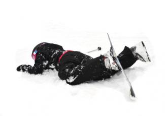 fallen skier
