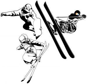 skiing