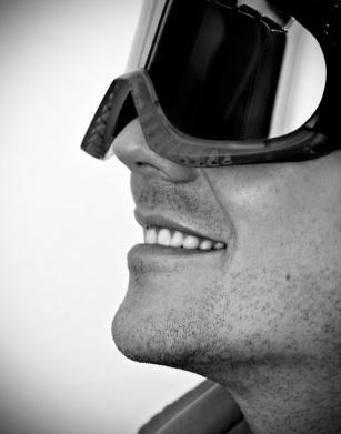 Man in goggles