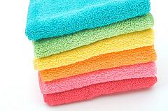 Colorful washcloths