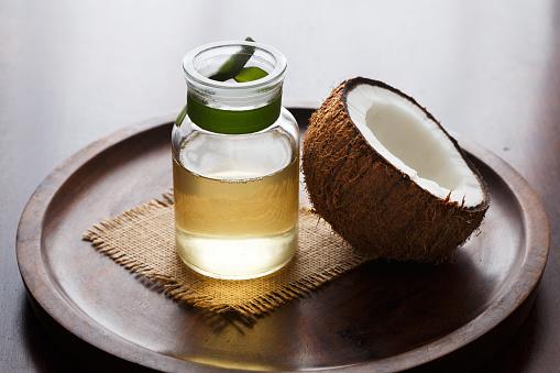 Coconut oil with fresh coconut